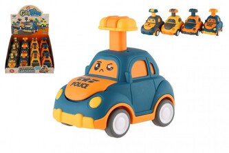 Auto/Autíčko zmáčkni a jeď plast 9cm na setrvačník 4 druhy (1 ks)