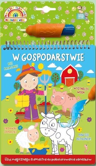 Malowanka z flamastrem wodnym - gospodarstwo Malowanka z flamastrem wodnym - gospodarstwo