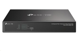 TP-Link VIGI NVR1008H-8P, videorekordér, 8 channels, 8xPoE, 1x100Mb/s LAN, 1xVGA,1xHDMI,2xUSB2.0
