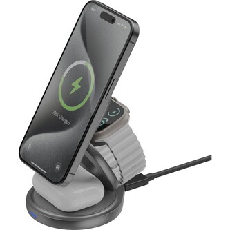 ENERGEA GoMag Gyre bezdrátová nabíječka šedá