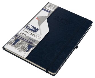 Kalendarz 2025 A4 tygodniowy Jazz granatowy Kalendarz 2025 A4 tygodniowy Jazz granatowy