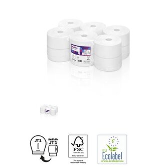 Toaletní papír Jumbo 190, 2 vrstvy, celulóza, návin 120m (12ks v balení)