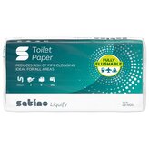 Toaletní papír Satino, 2 vrstvy, fully flushable / recycling 27,5 m (8ks/bal, 64ks/pack)
