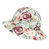 Dívčí klobouk mušelín Rose; Barva: bílá; Velikost: M