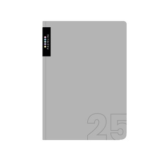 Diář A5 týdenní PASTELINI šedá 2025, 14,3 × 20,5 cm