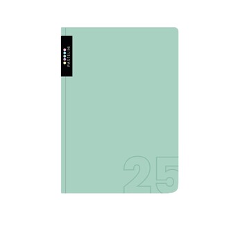 Diář A5 denní PASTELINI zelená 2025, 14,3 × 20,5 cm