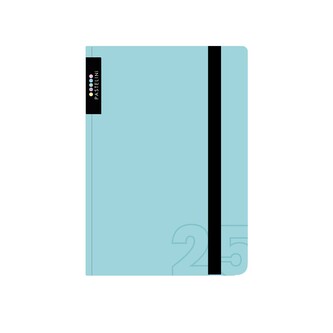 Diář A6 týdenní PASTELINI modrá 2025, 9 × 14 cm