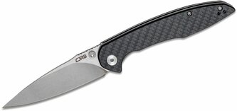 CJRB J1905-CF Centros Carbon Fiber vreckový nôž 9 cm, čierna, uhlíkové vlákno