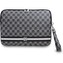 DKNY PU Leather Checkered Pattern and Stripe pouzdro na notebook 13/14" černé