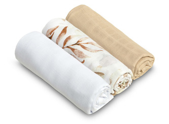 PIELUCHA MUŚLINOWA BEŻOWY (Opak - 3 szt)