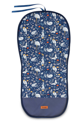 WKŁADKA DO WÓZKA WAFEL KRAINA ZWIERZĄT SZARY