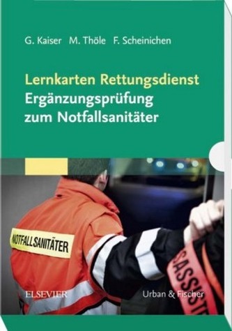 Lernkarten Rettungsdienst - Ergänzungsprüfung zum Notfallsanitäter