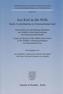 Aus Kiel in die Welt. Kiel's Contribution to International Law