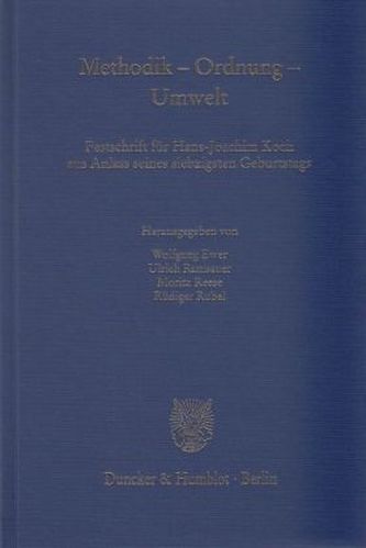 Methodik - Ordnung - Umwelt