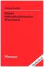Kleines frühneuhochdeutsches Wörterbuch