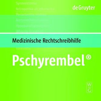 Pschyrembel Medizinische Rechtschreibhilfe, 1 CD-ROM