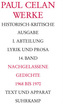 Nachgelassene Gedichte 1968-1970
