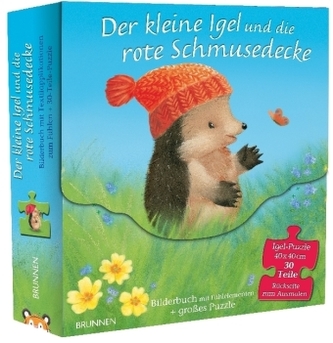 Der kleine Igel und die rote Schmusedecke, m. Puzzle