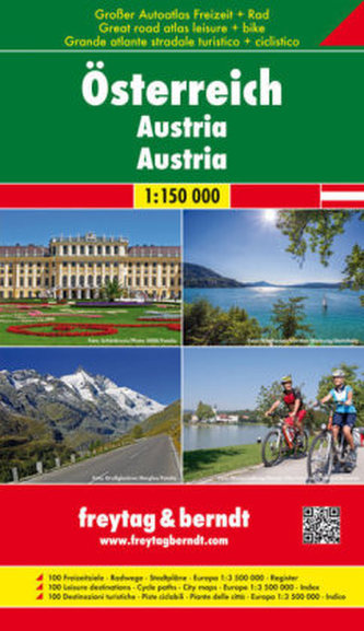 Freytag & Berndt Atlas Großer Autoatlas - Freizeitatlas - Radatlas Österreich. Freytag & Berndt Atlas Great road + leisure atlas