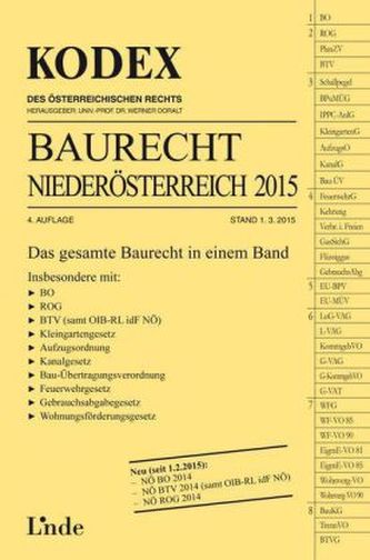 KODEX Baurecht Niederösterreich 2015