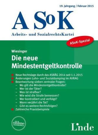 ASoK-Spezial: Die neue Mindestentgeltkontrolle (f. Österreich)