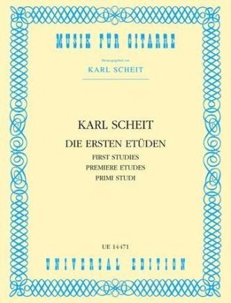 Die ersten Etüden, für Gitarre