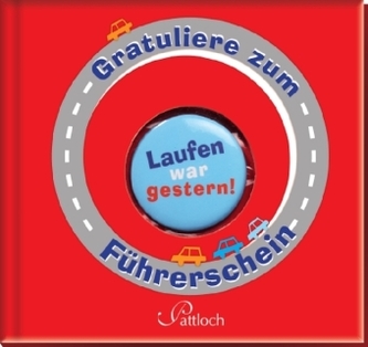 Gratuliere zum Führerschein, m. Ansteckbutton