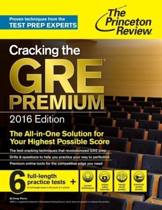 Cracking the GRE Premium Edition, 2016