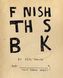Finish This Book. Mein wildes Buch, englische Ausgabe