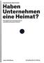 Haben Unternehmen eine Heimat?