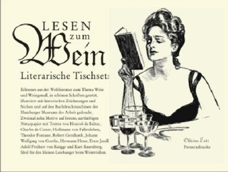 Lesen zum Wein, Literarische Tischsets