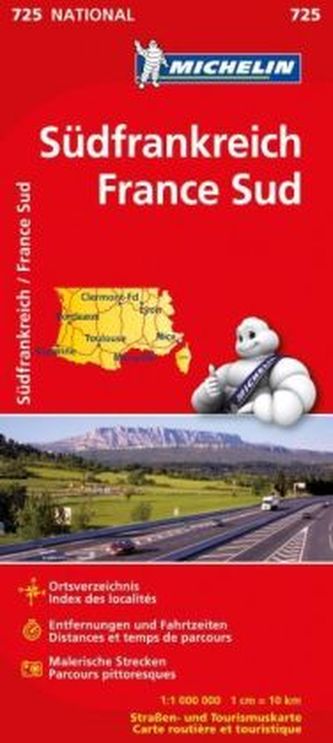 Michelin Karte Südfrankreich. France Sud