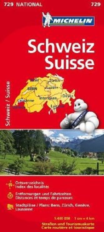 Michelin Karte Schweiz. Suisse