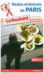 Guide du Routard Restos et bistrots de Paris 2015/2016