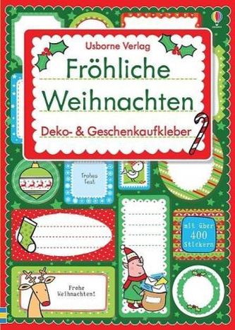 Fröhliche Weihnachten: Deko- & Geschenkaufkleber