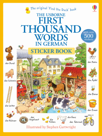 The Usborne First Thousand Words in German Sticker Book