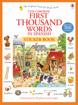 The Usborne First Thousand Words in Spanish Sticker Book