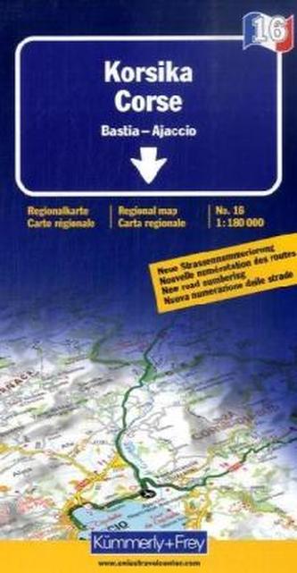 Kümmerly & Frey Karte Korsika. Corse. Corsica