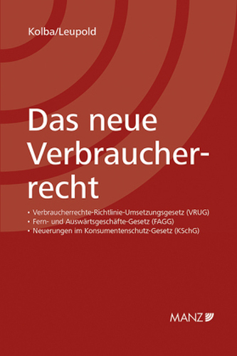 Das neue Verbraucherrecht (f. Österreich)