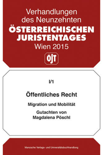 19. Österreichischer Juristentag 2015 Öffentliches Recht