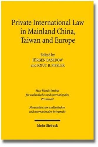 Private International Law in Mainland China, Taiwan and Europe