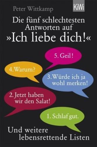 Die fünf schlechtesten Antworten auf 'Ich liebe dich!'