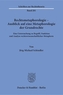 Rechtsmetaphorologie - Ausblick auf eine Metaphorologie der Grundrechte