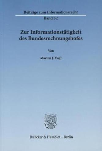 Zur Informationstätigkeit des Bundesrechnungshofes