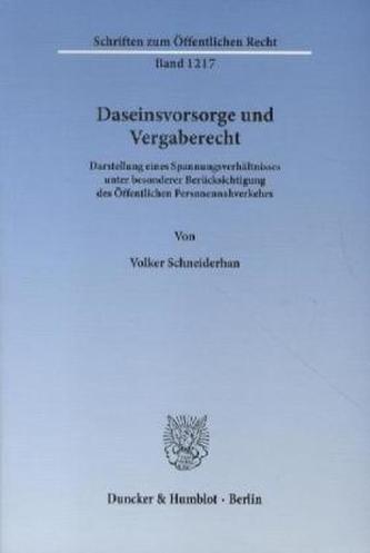 Daseinsvorsorge und Vergaberecht.
