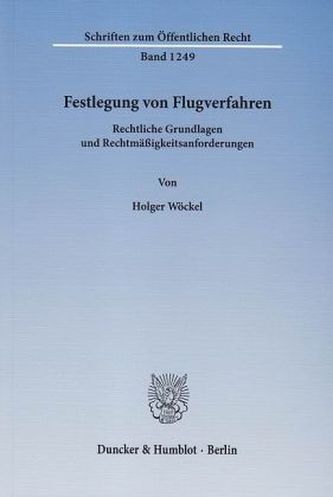 Festlegung von Flugverfahren.