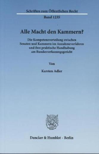 Alle Macht den Kammern?