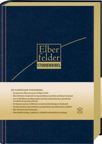 Elberfelder Studienbibel - Leder, Goldschnitt Elberfelder Studienbibel - Leder, Goldschnitt