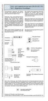 Form- und Lagetolerierung nach DIN EN ISO 1101, Falttafel
