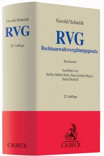 Rechtsanwaltsvergütungsgesetz (RVG), Kommentar